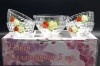 Набор салатников стеклянных 5 шт Монарх 07с1324 (рисунки разные), фото 3