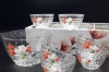 Набір салатників скляних 7 шт Монарх 07с1328 (малюнки різні), фото