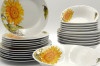 Набор тарелок и салатников Подсолнух (25 предметный) 5705, фото