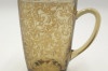 Чашка / кружка для чая дымчатая "Вензель золото" 330 мл, фото 3