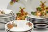 Набор тарелок и салатников Мельница 8574 (24 предмета), фото