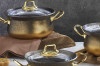 Набор посуды ECO Granit с антипригарным покрытием 3047 (золото) OMS Турция, фото 2