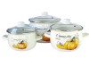 Набір каструль №6926 Idilia зі скляними кришками ТМ Epos, фото