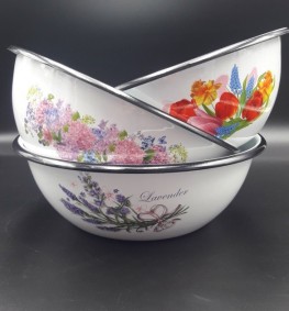 Миска емальована 4 літри 0314/2 TM Epos (малюнки різні)