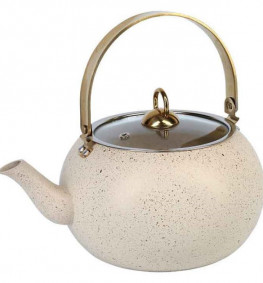 Чайник з антипригарним покриттям на 3,0 л айворі/золото 8212 XL OMS Туреччина
