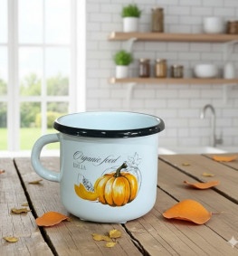 Кружка емальована 0,5 л Малюнки різні 0104/2 ТМ Epos