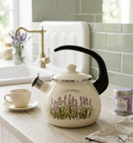 Чайник эмалированный 2,5 л со свистком  2711/2 Idilia ТМ Epos