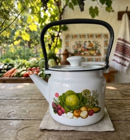 Чайник эмалированный 2,0 л (рисунки разные) ВЕКОBOD EMAL