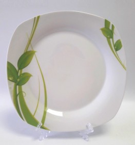 Блюдо/тарелка 26 см Зеленая лиана