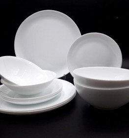 Набор тарелок и салатников 12 предметный White Moon LARAH