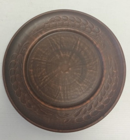 Тарелка 200 мм колос (12-64) Красная глина Slavbest Ceramic
