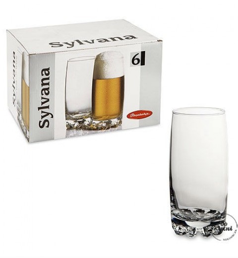 Склянка для пива 6 шт 390 мл Sylvana Pasabahce 42812, фото 2