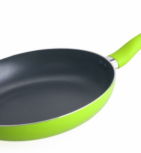 Сковорода с антипригарным покрытием 28 см "Pfluon" зеленая СВ-2814 Con Brio, фото 3