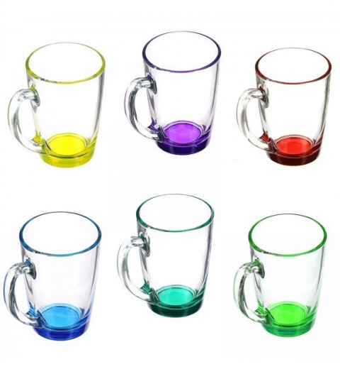Чашка / кружка Капучино Лак микс (цвета разные) 300 мл 0896Q, фото