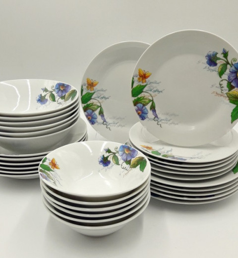 Набор тарелок и салатников Летнее утро 17-196 (30 предметов), фото