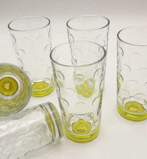 Склянки високі 6 шт 245 мл 21в1112 (малюнки різні), фото