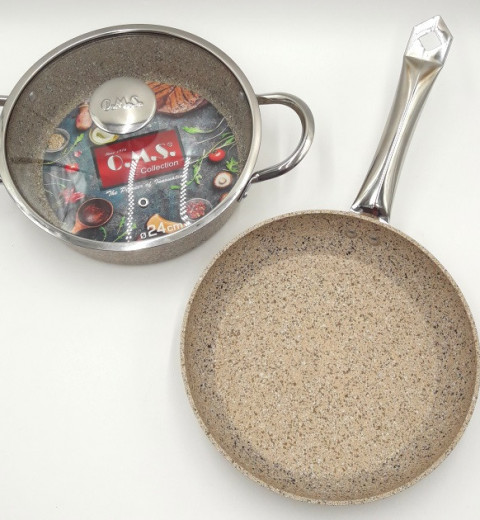 Набор посуды c антипригарным покрытием OMS Турция, фото 2