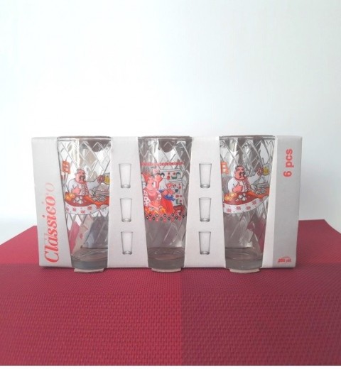 Склянки високі 6 шт 200 мл Українська тематика 05с1256-89, фото 3