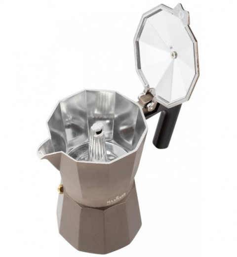 Кофеварка гейзерная на 6 чашек 300 мл MAXMARK МК-106BR, фото 3