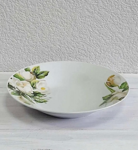 Тарілка кругла глубокая  Магнолія 18-130 Lexin (Китай), фото