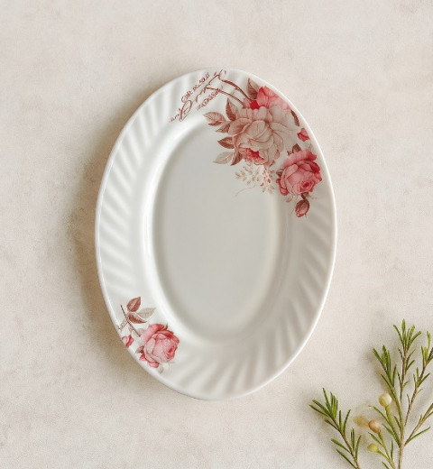 Селедочник стеклокерамика Ароматная роза 20 см 6916, фото