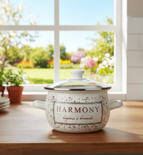 Каструля емальована 2,5 л 61911/2 ТМ Epos (малюнки різні), фото