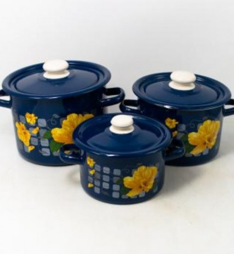 Набір каструль емальованих №274 Idilia ТМ Epos, фото