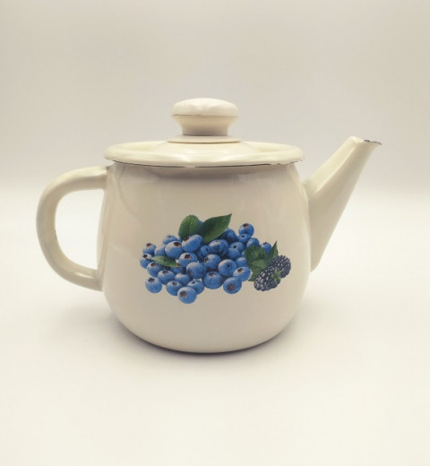 Чайник эмалированный Голубика 1 л 2707/2 ТМ Epos, фото