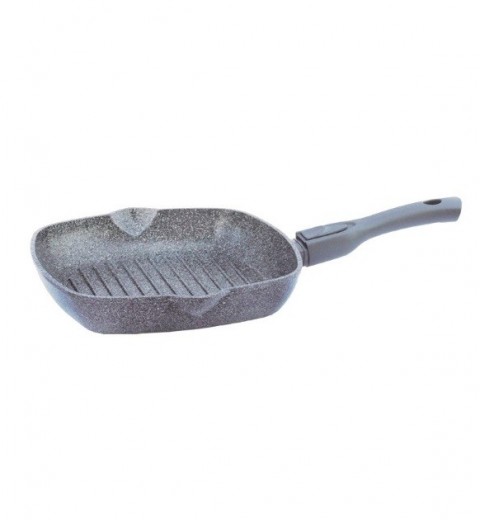 Сковорода-гриль с антипригарным покрытием 26144П Гранит-Грей ТМ Биол, фото 3