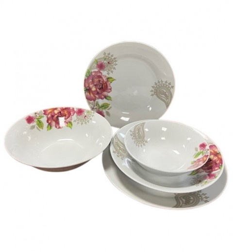 Набор тарелок и салатников Джалита (25 предметный) VINNARC 9015, фото