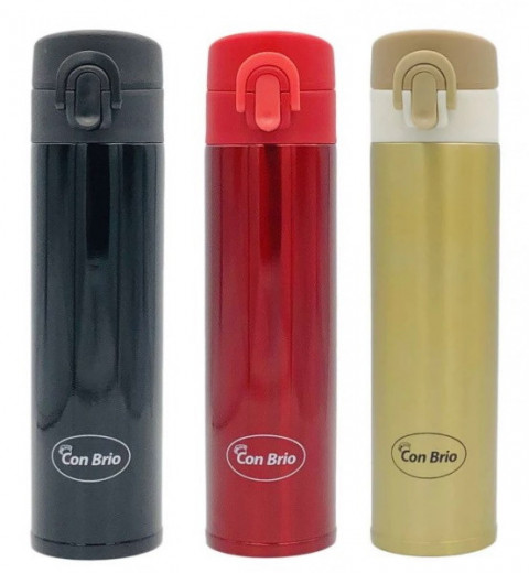 Термокружка з подвійними стінками 350 мл СВ-379 Con Brio (вибір по кольору), фото